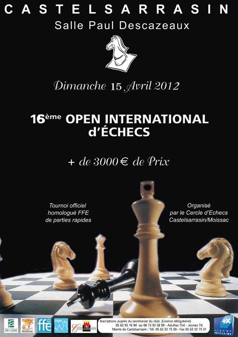 Résultat du 16ème open de Castelsarrasin